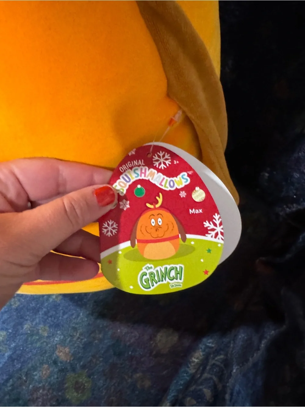 Squishmallows max the dog Plush Character from the grinch